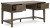 Ashley Janismore Weathered Gray Home Office Storage Leg Desk