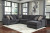 Benchcraft Tracling Slate 3-Piece Sectional with Chaise