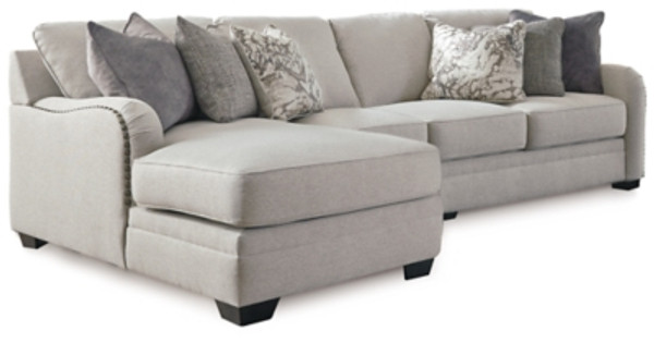 Benchcraft Dellara Chalk 3-Piece Sectional with Chaise