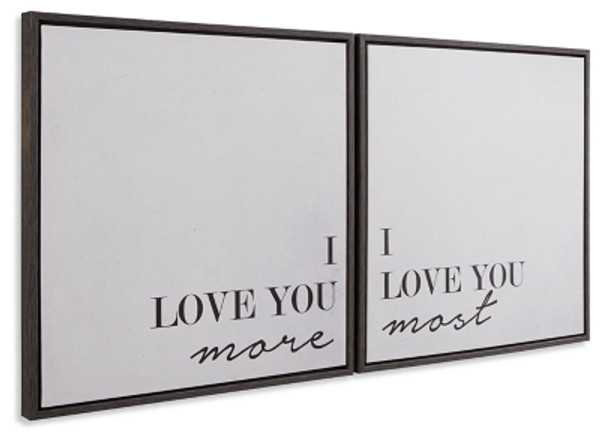 Ashley Adline Black White Wall Art (Set of 2)