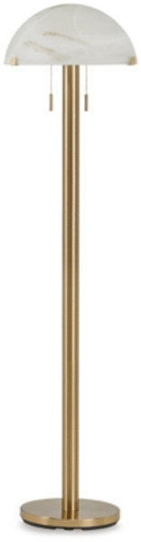 Ashley Tobbinsen Brass Finish Floor Lamp