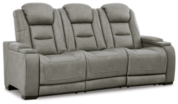 Ashley The Man-Den Gray Power Reclining Sofa