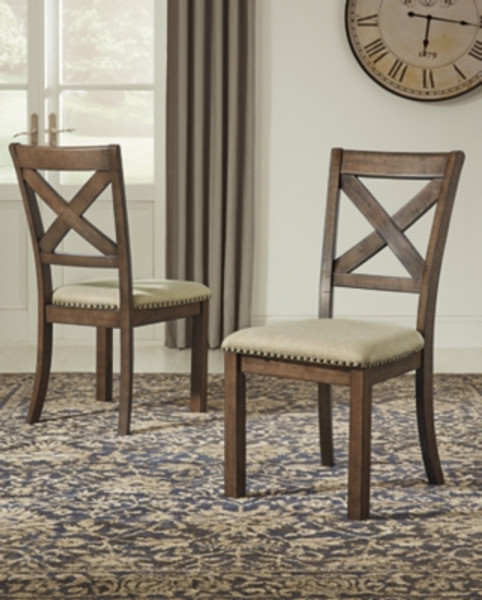 Ashley Moriville Beige Dining Chair (Set of 2)