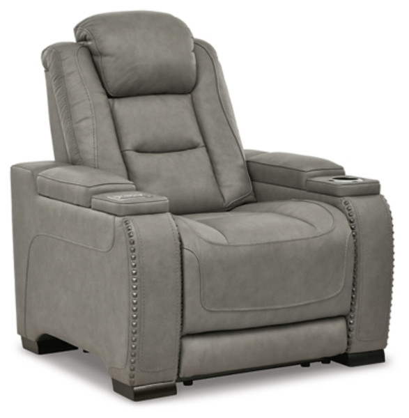 Ashley The Man-Den Mahogany Power Recliner