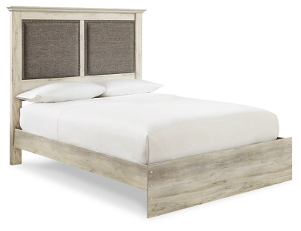 Ashley Cambeck Whitewash Queen Upholstered Panel Bed