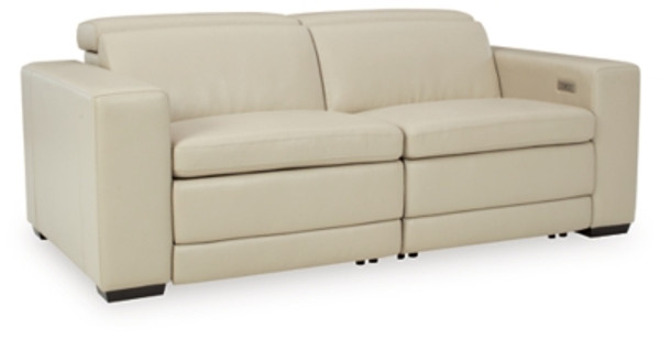 Ashley Texline Sand 3-Piece Power Reclining Sectional Loveseat