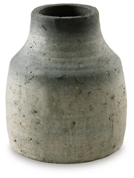 Ashley Moorestone Gray Black 10.5" H Vase