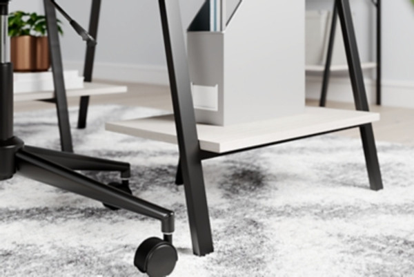 Ashley Bayflynn White Black Home Office 47" Desk