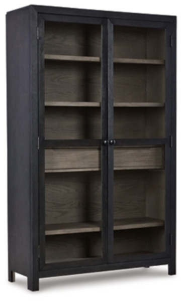 Ashley Lenston Black Gray Accent Cabinet