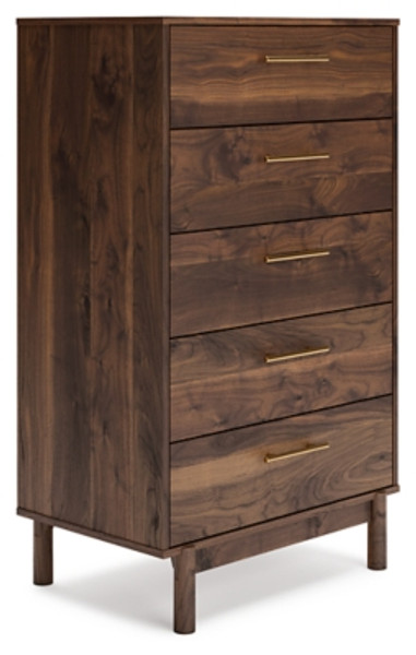 Ashley Calverson Mocha 5 Drawer Chest