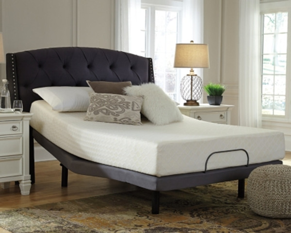 Ashley 10 Inch Chime Memory Foam White Queen Mattress in a Box
