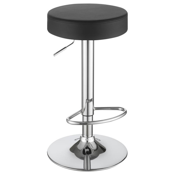 Coaster Ramses ADJUSTABLE BAR STOOL Black