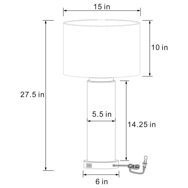 Coaster Aziel TABLE LAMP