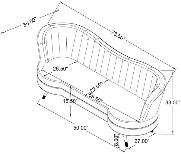 Coaster Sophia LOVESEAT