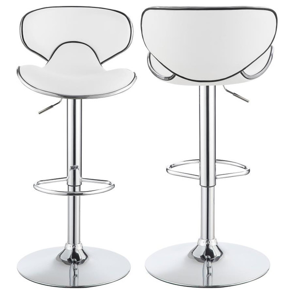 Coaster Edenton ADJUSTABLE BAR STOOL White