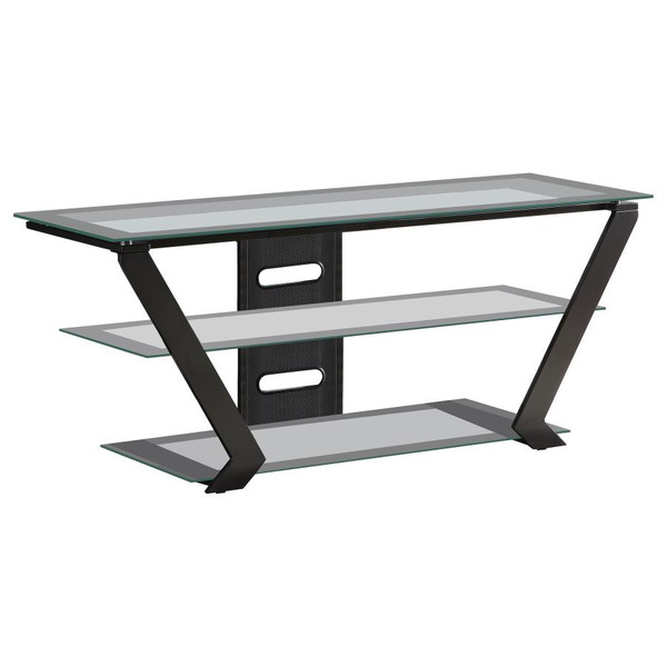 Coaster Donlyn 2tier TV Console Black