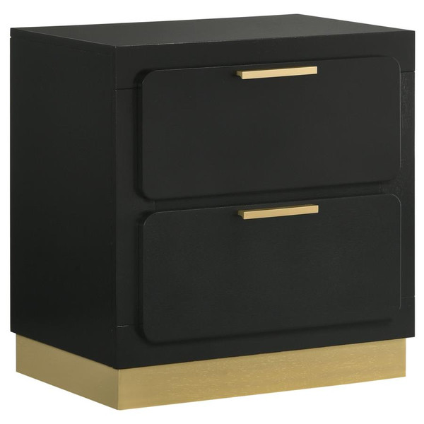 Coaster Caraway 2drawer Nightstand Black