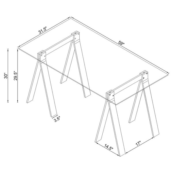 Coaster Amaturo WRITING DESK