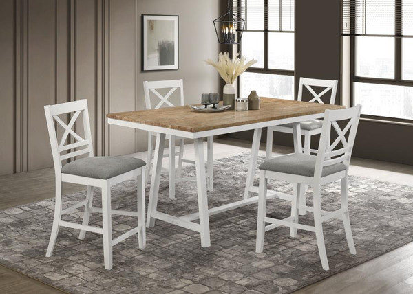 Coaster Hollis COUNTER HT DINING TABLECOUNTER HT DINING CHAIR