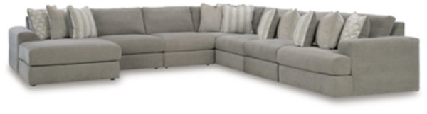 Ashley Avaliyah Ash 7-Piece Sectional with Ottoman 58103/16/46(4)/65/77/08 Ashley Avaliyah Ash 7-Piece Sectional with Ottoman 58103/16/46(4)/65/77/08