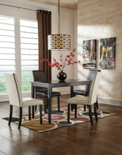 Ashley Kimonte Dark Brown Dining Table and 4 Chairs