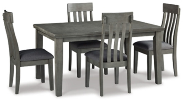 Ashley Hallanden Gray Dining Table and 4 Chairs Ashley Hallanden Gray Dining Table and 4 Chairs