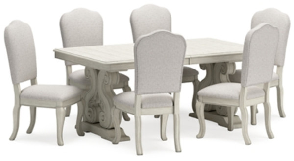 Ashley Arlendyne Antique White Dining Table and 6 Chairs