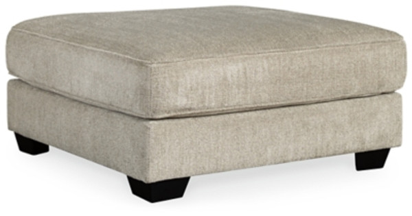 Benchcraft Ardsley Pewter 3-Piece Sectional with Ottoman