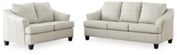 Ashley Genoa Coconut Sofa and Loveseat