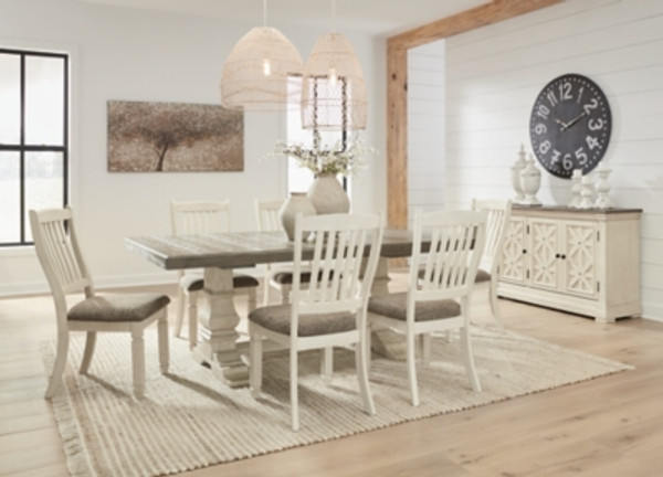 Ashley Bolanburg Antique White Dining Table and 6 Chairs Ashley Bolanburg Antique White Dining Table and 6 Chairs