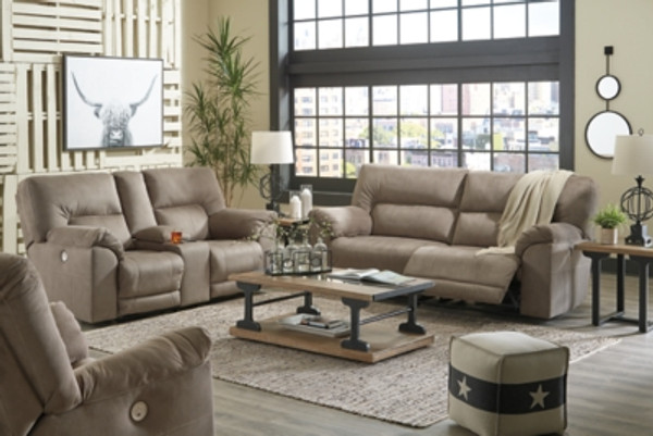 Benchcraft Cavalcade Slate Sofa, Loveseat and Recliner