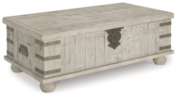 Ashley Carynhurst White Wash Gray Coffee Table with 2 End Tables