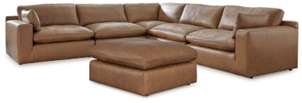 Ashley Emilia Caramel 5-Piece Sectional with Ottoman Ashley Emilia Caramel 5-Piece Sectional with Ottoman