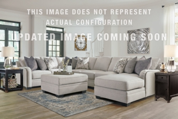 Benchcraft Dellara Chalk 3-Piece Sectional with LAF Loveseat / RAF Chaise and Ottoman