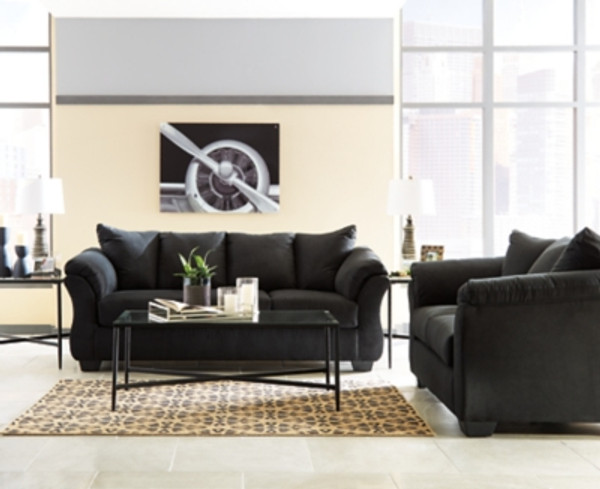 Ashley Darcy Black Sofa and Loveseat