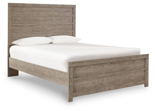Ashley Culverbach Gray Full Panel Bed with 2 Nightstands