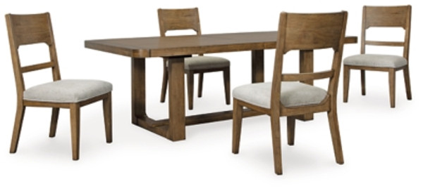 Ashley Cabalynn Light Brown Dining Table and 4 Chairs