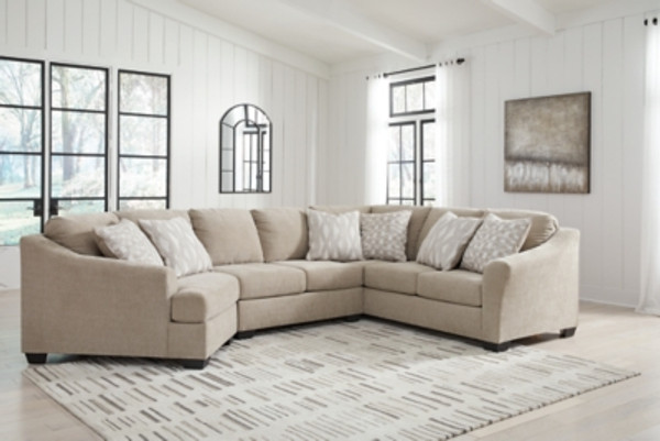 Ashley Brogan Bay Cork 3-Piece Sectional with Cuddler 52705/34/49/76