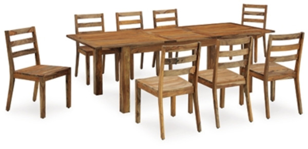 Ashley Dressonni Brown Dining Table and 8 Chairs