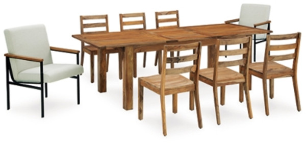 Ashley Dressonni Brown Dining Table and 8 Chairs D790/35/01(6)/02A(2)