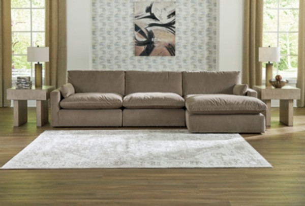 Ashley Sophie Cocoa 3-Piece Sectional Sofa Chaise 15706/17/46/64
