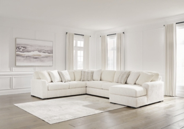 Ashley Chessington Ivory 4-Piece Sectional with Chaise 61904/17/66/77/34
