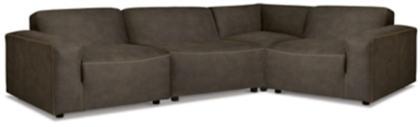 Ashley Allena Gunmetal 4-Piece Sectional