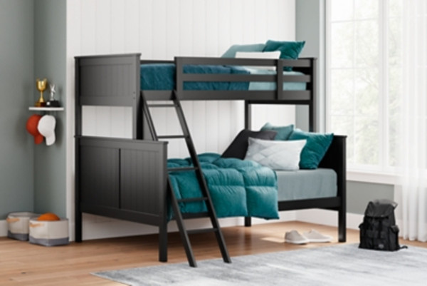 Ashley Nextonfort Black Twin over Full Bunk Bed