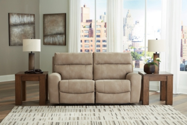 Ashley Next-Gen DuraPella Sand 2-Piece Power Reclining Sectional Loveseat