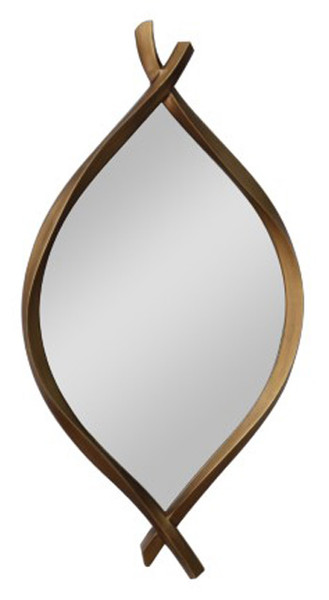 Ashley Bartner Antique Gold Finish Accent Mirror