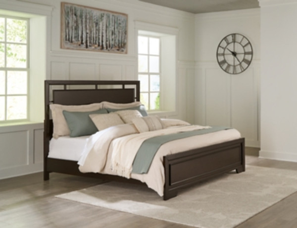 Ashley Covetown Dark Brown California King Panel Bed