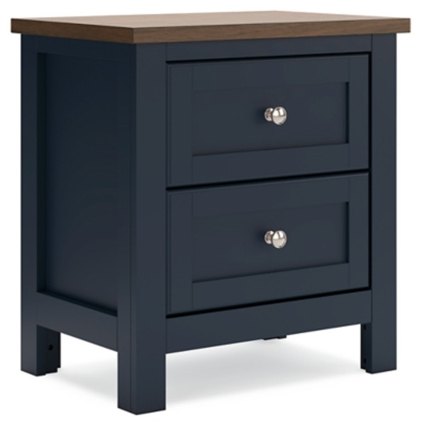 Ashley Landocken Brown Blue Nightstand Ashley Landocken Brown Blue Nightstand