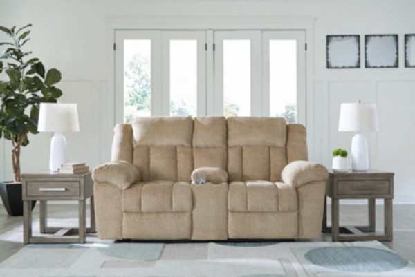 Ashley Tip-Off Wheat Power Reclining Loveseat