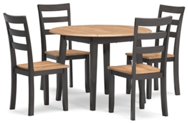 Ashley Gesthaven Natural Brown Dining Table and 4 Chairs